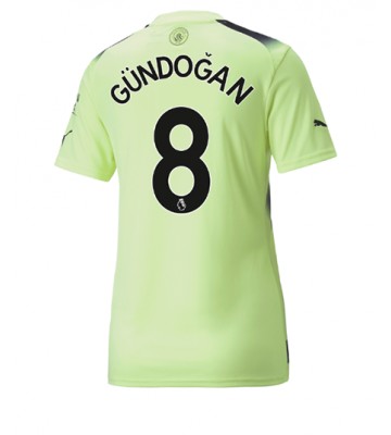 Manchester City Ilkay Gundogan #8 Tredjedrakt Kvinner 2022-23 Kortermet